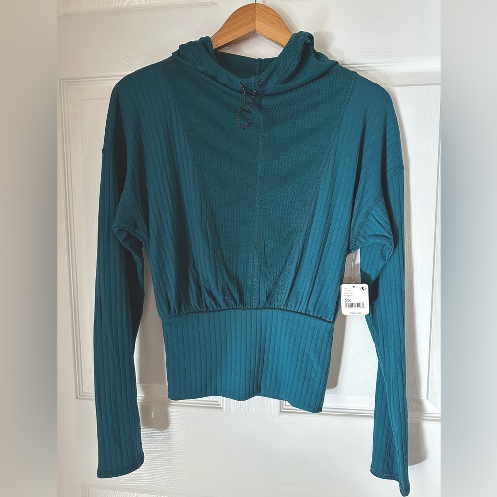 Free People Movement Tap In Layering Top, Teal, Size XS, New With Tags